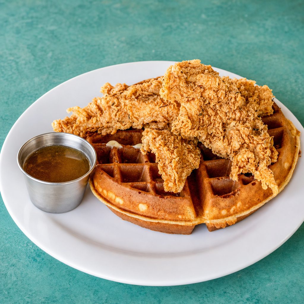 Chicken and Waffles.