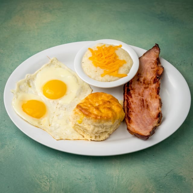 Ham Steak & Eggs.