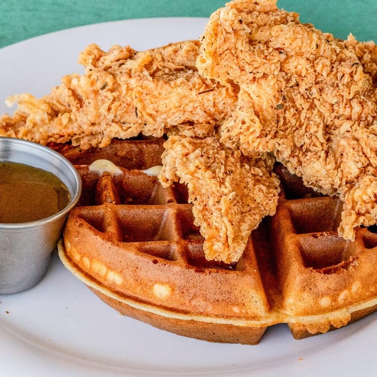 Savor Our Chicken and Waffles